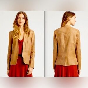 Haute Hippie Tan Leather Blazer